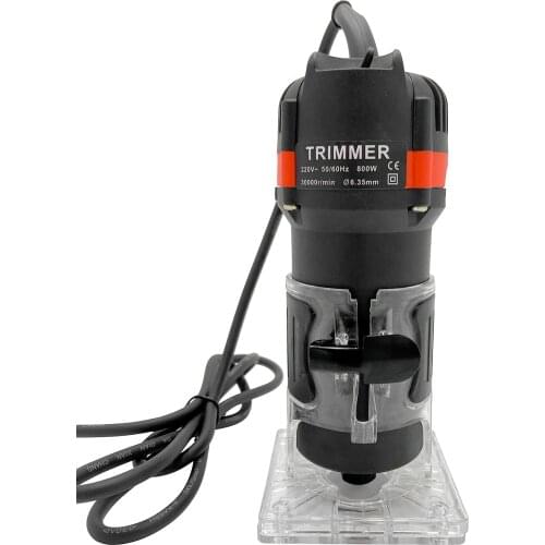 800W 30000r/min Electric Wood Trimmer Wood Router Laminate Trimmer Professional Slotting Trimming Grooving Machine