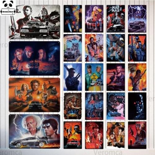 Movie Metal Poster Vintage Tin Sign Metal Sign Plaque Metal Vintage Retro Wall Decor For Man Cave Decorative Metal Tin Sign