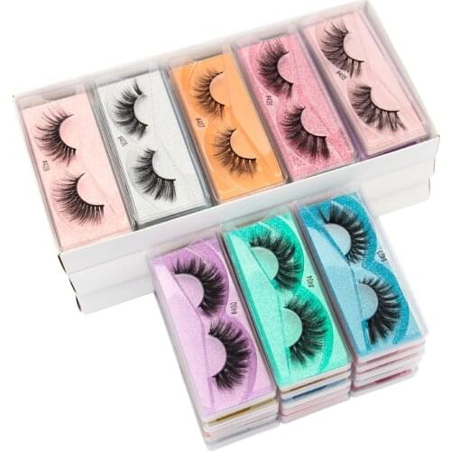 Wholesale Mink Eyelashes 10/50/150/200 Pairs 3d Mink Lashes Natural Long Wispy Fluffy Fake Eyelashes Makeup False Lashes In Bulk