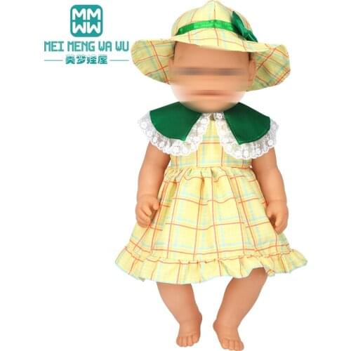 Clothes for dolls fits 43-45cm baby new born doll accessories Fashion dress, jacket suit