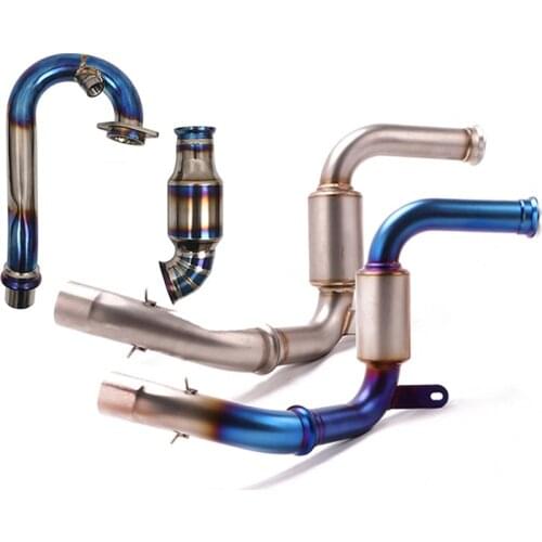 Complete Exhaust System for KTM 390 125 250 RC390 2017-2021 Motorcycle Exhaust Pipe Header Mid Link Pipe Delete Catalyst Slip On