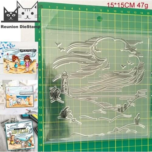 Reunion Seaside By The Sea CLEAR STAMPS DIY Scrapbooking Card Album Paper Craft Rubber Transparent Silicon Clear Stamp