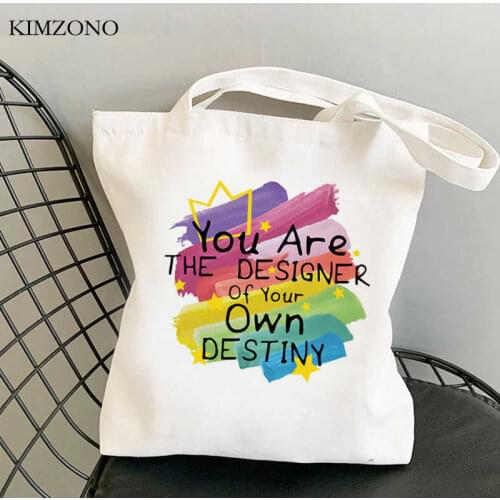 Lgbt Pride Rainbow shopping bag jute bag canvas cotton grocery reusable tote bag cloth bolsas ecologicas jute sac toile