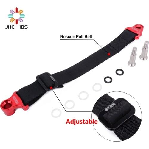 Motorcycle Orange & Red 325MM Rear Rescue Strap Pull Belt For HONDA YAMAHA KAWASAKI CR CRF XR YZ YZF WR WRF KX KXF KLX Dirt Bike