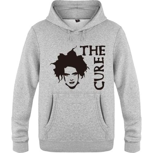 Robert Smith The Cure Rock Hoodie Sweatshirts Men Fashion Winter Mens Long Sleeve Hooded Fleece Pullover Hoodies Caot