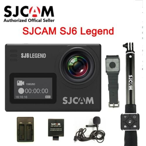 SJCAM SJ6 Legend 2' Touch Screen Remote Action Helmet Sports DV Camera Waterproof 4K 24FPS NTK96660 RAW w/Front Screen