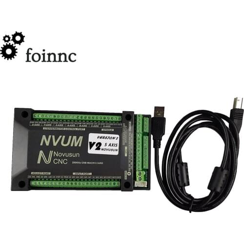 Mach3 USB Card 200KHz NVUM 3/4/5/6 axis CNC motion controller Slave funct for Stepper,Servo motor