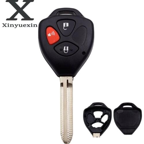 Xinyuexin 3 Buttons Uncut Plastic Remote Blank Keys For Toyota Camry 2007 2008 2009 2010 Avalon Corolla Matrix RAV4 Venza Yaris