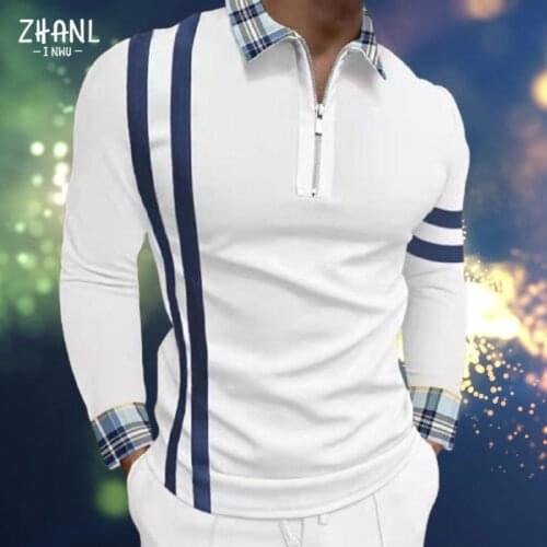 ZHANLINWU Mens Polos