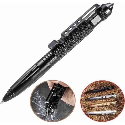1Pcs Multifunctional Tool Pen 2 in 1 Metal Pen Useful Tactical Glass Breaker Pen Good Gift Pen