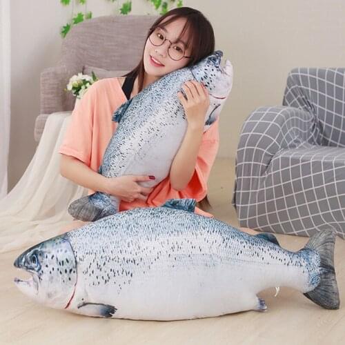 1Pc 40-80cm Funny Simulation Weever Plush Pillows Soft Stuffed Lovely Animal Fish Toys Dolls Creative Christmas Gift for Kids
