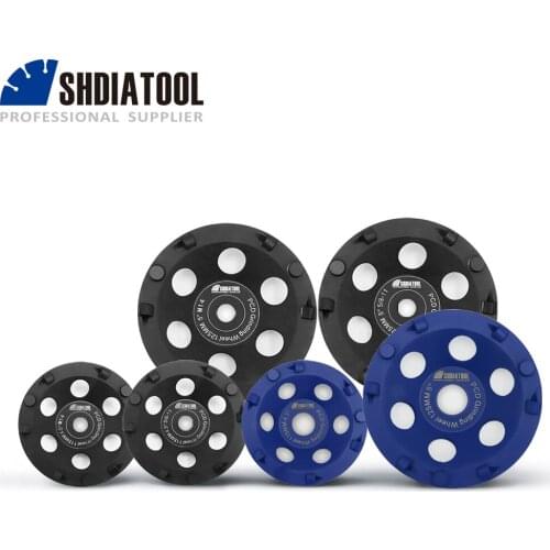 SHDIATOOL 1pc PCD Grinding Cup Wheel Dia 4.5"/5" Polycrystalline Diamond Grinding Wheel