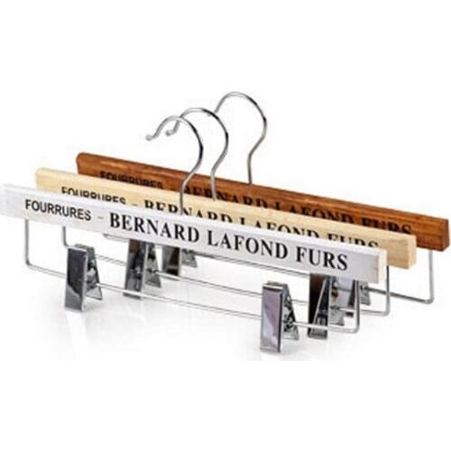 1PC Retro Adult Anti-skid Solid Wood Hotel Jacket Wooden Hanger For Clothes Shop Trousers Rack Up Clothes EJL 082
