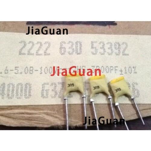 50PCS NEW BC 100V3900PF 10% P5MM silver film ceramic capacitor PH 630 3N9 100VDC 392 high frequency hot sale 392/100V