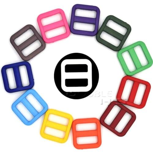 500pcs/lot 5/8" Colorful Triglides Adjust Buckle For Dog Collar Harness Backpack Strap Webbing 15mm