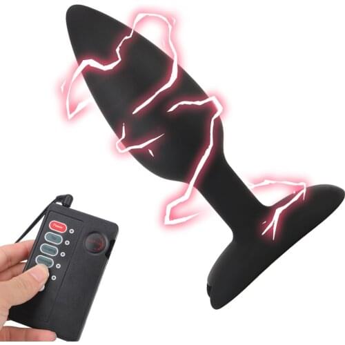 Electric Stimulate Anal Plug Prostate Massager Sex Toys For Men Women Butt Plugs Anus Expander Couple Adult Games Bondage Erotic