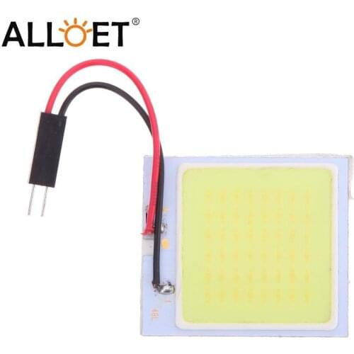 Auto Led Light Cob 48 SMD Chip Automobile Reading Lamp 12v Car Dome Bulb Interior Light-emitting Diode Light Pane