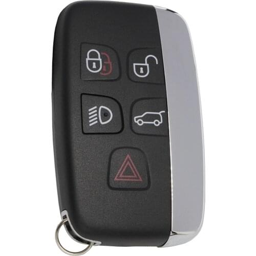 WhatsKey 5 Button Remote Car Key Shell case For Land Rover Discovery 4 Sport Evoque Range Rover For Jaguar Freelander XFL XE XJ