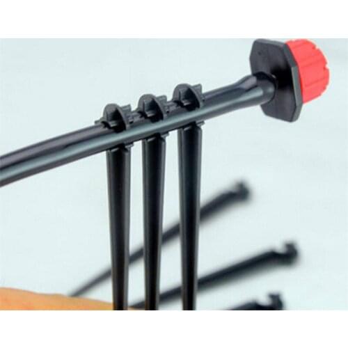 4/7mm Hose Holder Watering Pipe Support Drip Irrigation Accessories Insert Ground Rod Tube Bracket Fixed Stems Garden Pole