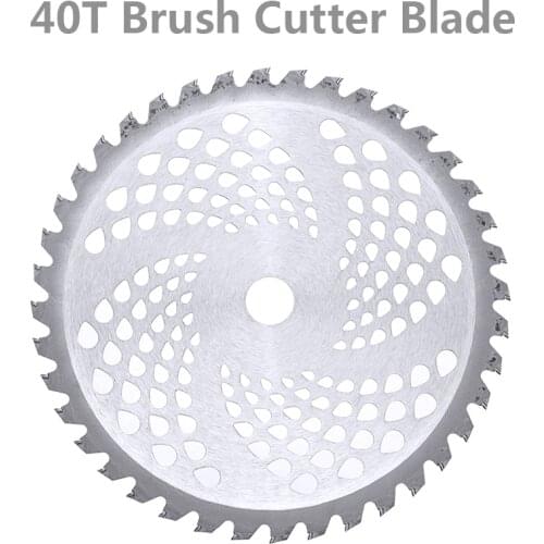 10'' 40T Teeth Brush Cutter Blade Dia. 25.4mm Carbide Tip Blade For Brush Cutter Trimmer Garden Tool Parts