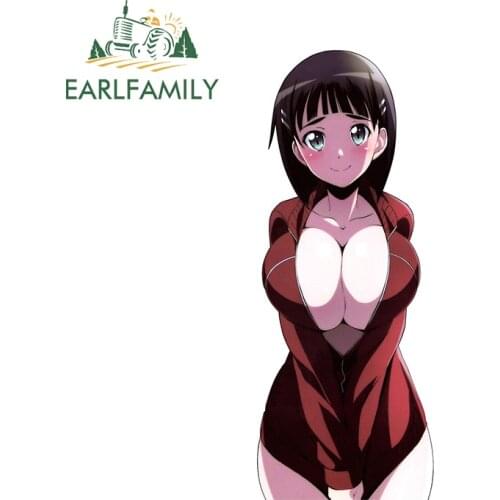 EARLFAMILY 13cm x 5.3cm for Sword Art Online Car Stickers Sexy Vinyl Decals Sunscreen Funny Car Sticker Custom Printing