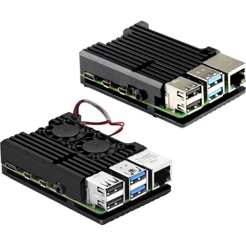 Raspberry Pi 4 Aluminum Metal Case Alloy Passive Cooling Box Shell Enclosure With Heat Sink For Pi4 Model B 4B 2GB 4GB 8GB