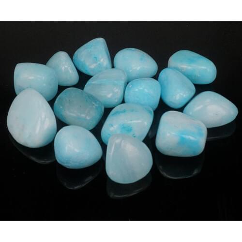 Bulk Tumbled Blue Aragonite Stones Natural Polished Gemstone Supplies for Wicca, Reiki, and Energy Crystal Healing