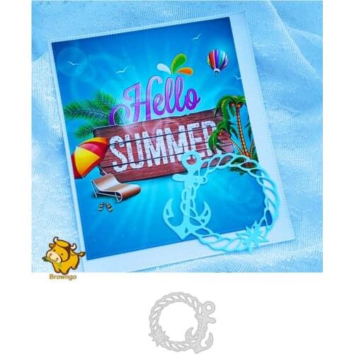 Anchor and Rudder Metal Cutting Die Stencil Template for Embossing DIY Scrapbooking Paper Album Gift Card Making New Dies 2020