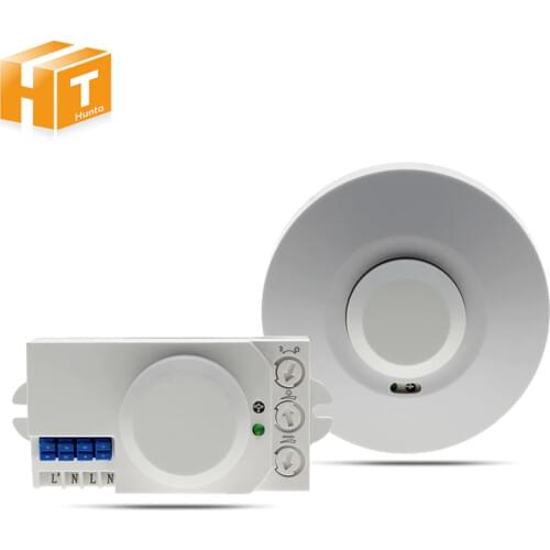 Microwave Sensor Radar Smart Light Switch AC220-240V 360 Degree Human Body Motion Detector Light Switch