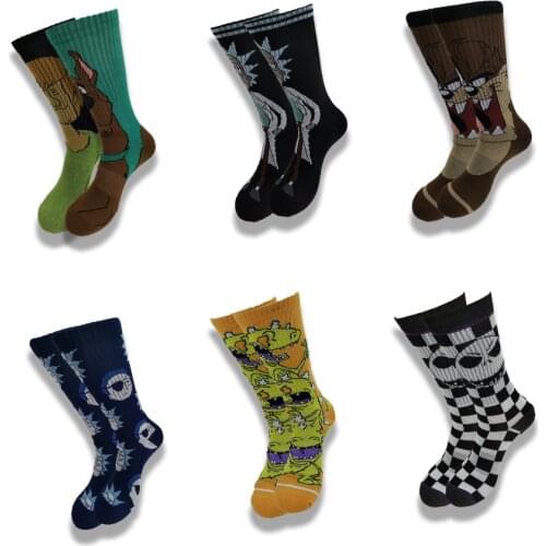 Cartoon Cartoon Men and Women Winter Thick Warm High-Quality Tube Skateboard Socks Towel Socks