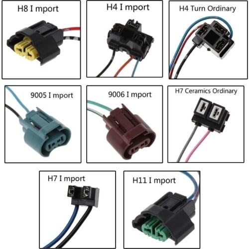 2021 New Car Halogen Bulb Socket Power Adapter Plug Connector Wiring Harness