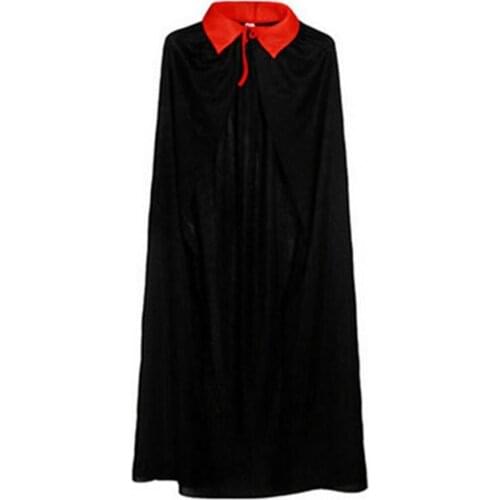 Halloween Hooded Single Layer Kids Adults Cloak Coat Lapel Lace Up Long Halloween Cape Halloween Cape Costume Party Accessories