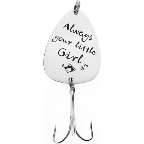 Oeinin Simple Keychain Man Always Your Little Girl Key Holder Bags Unisex Letter Color Alloy Key Chain Accessories Porte Clef