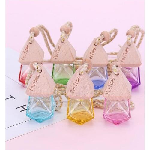 Wholesale 300 PCS Air Freshener flavoring for car perfume car air freshener perfume original importer Empty Hanging Glass Bottle