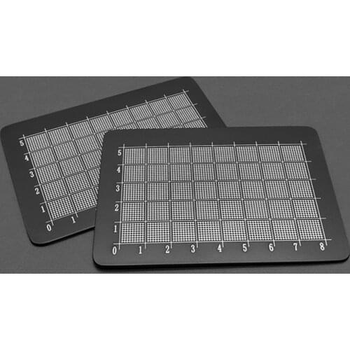 Nasal prosthesis measuring and engraving plate double-sided scaled nasal instrument comprehensive measuring device