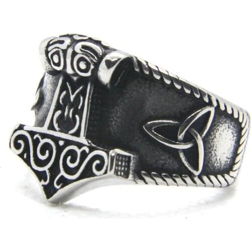Support Dropship New Design Thor Style Ring 316L Stainless Steel Fashion Jewelry Cool Ring