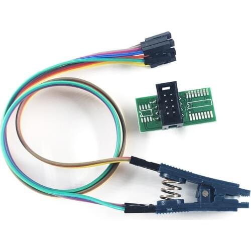 SOIC8 SOP8 Test Clip for in-circuit programming For EEPROM 93CXX/25CXX/24CXX on USB Programmer TL866 EZP2010 RT809H CH341