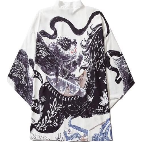 Traditional Haori Kimono Japanese Style Samurai Clothing кимоно японский стиль Male Female High-quality Daily Street Lounge