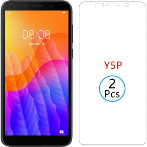 Protective glass for huawei y5p screen protector tempered glas on y 5p y5 p 2020 film 5.45 huawey huwei hawei huawi huawai huawe