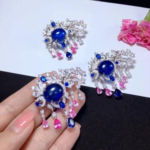 12 constellation scorpio clasp DIY jewelry 925 sterling silver with cubic zircon brooch and clasp double use fashion jewelry