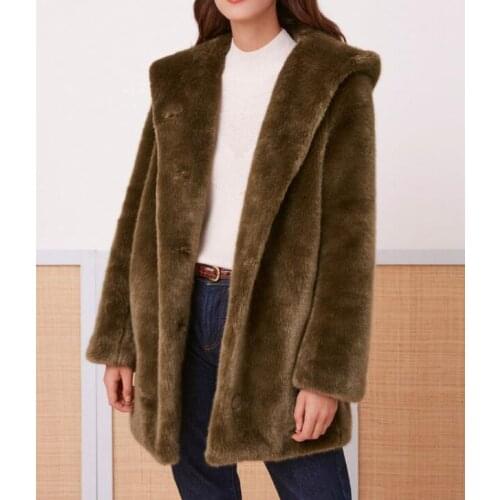 ZHUISHU Women's Jackets With Fur
