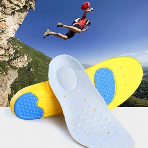 1pair Foot Massage Breathable Climbing Anti Fatigue Soft Arch Support Wear Resistant Shock Absorb Running Sport Insole