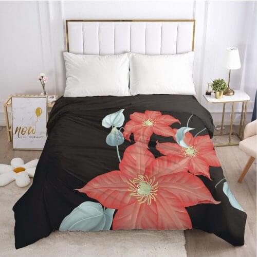 1PCS 3D Duvet Cover with Zipper Comforter/Quilt/Blanket Cover 220x240 200x220 3D Nordic Black Bedding Customize any size design