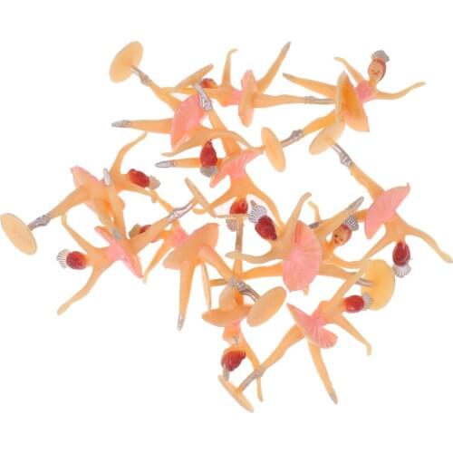 12pcs Mini Ballerina Dancing Girl Baby Shower Favors Party Table Decor Supplies