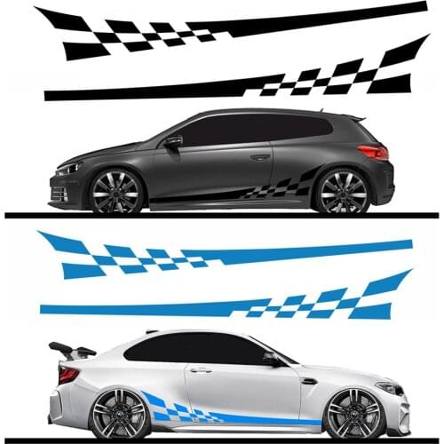 2pcs/lot 220x25cm Car Diy Both Sides Stickers Race Stripes Camouflage Automobiles Products Car Wrap Vinyl Film Car Accessories