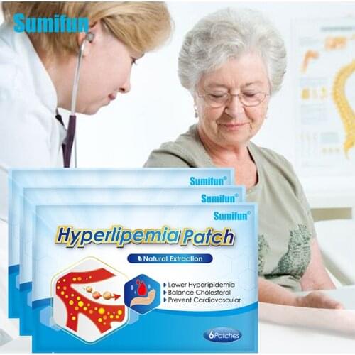 Sumifun Anti Hyperlipemia Patch 24Pcs Chinese Herb Control Hypertension High Blood Pressure High Blood Lipids Clean Blood Vessel