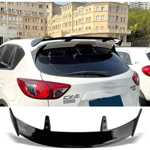 Trunk Spoiler for Mazda CX-5 CX5 2017 - 2020 Type TE Carbon Surface Car Rear Trunk Wing ABS Material Refit Accessories Spoiler