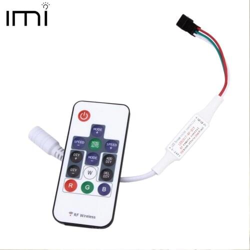 14 Key RGB Wireless Remote DC 5V 12V Mini RF Dream-Color Controller for WS2812B WS2811 LED Strip