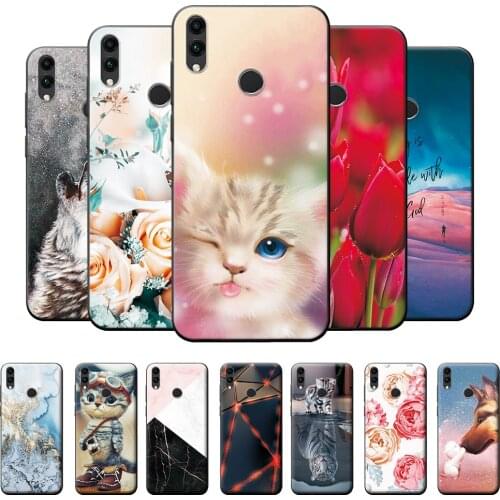 For Honor 8X Case Cute Cat Case Honor 8X Soft TPU Silicone Bumper on Huawei Honor 8X 8 X Shockproof Protective Phone Case Fundas