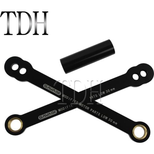 Black Aluminum Motorcycle Rear Adjustable Rear Lowering Drop Links Suspension Kit For Hond CBR600RR 03-06 CBR1000RR 2004-2007